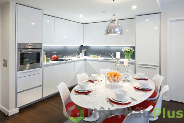 mẫu phòng bếp sang trọng cho nội thất chung cư