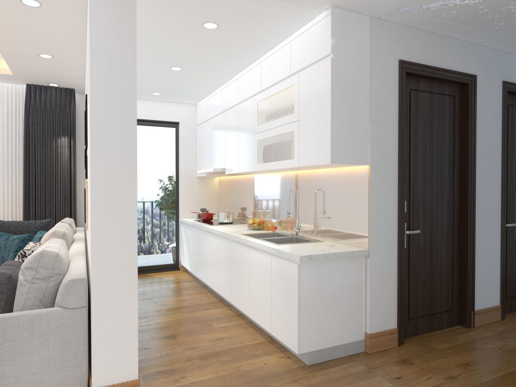 mẫu phòng bếp đẹp cho nội thất chung cư