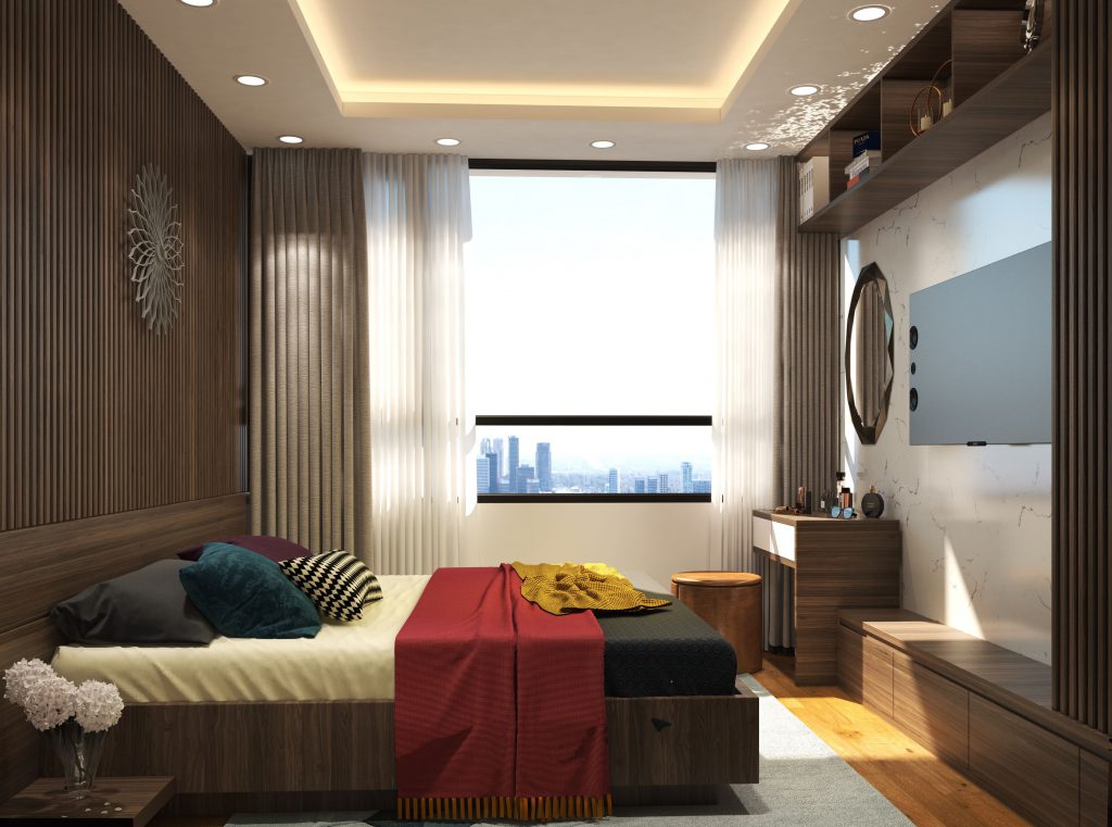 mẫu thiết kế phòng ngủ đẹp cho nội thất chung cư