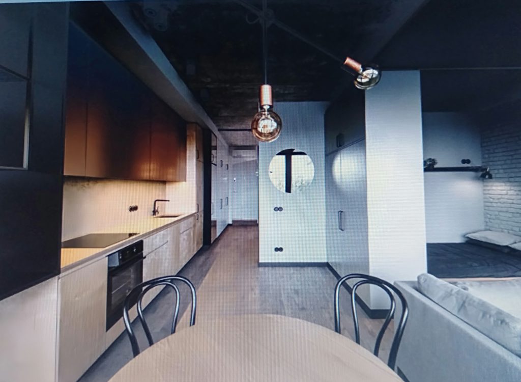 phòng bếp phong cách á đông cho căn hộ chung cư 80m2