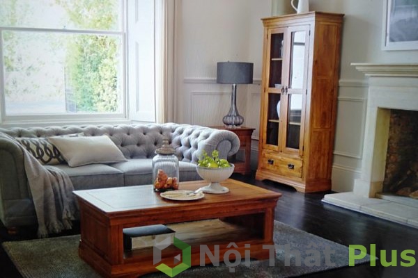 thiết kế phòng khách bằng gỗ